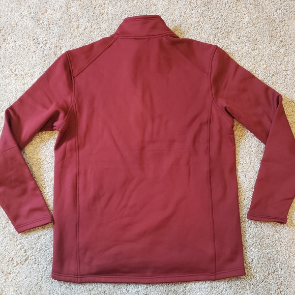 Moosejaw Quarter Zip Fleece Size Large Maroon/Burgundy Long Sleeve - Picture 2 of 6